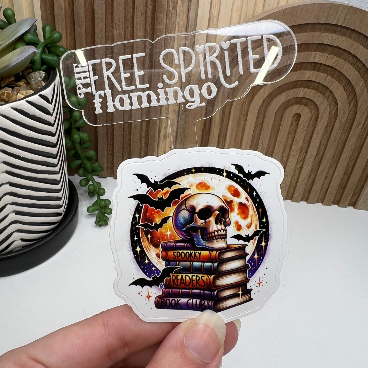 Spooky Readers Club Sticker
